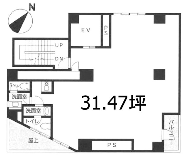 T-one世田谷ビル6F 間取り図