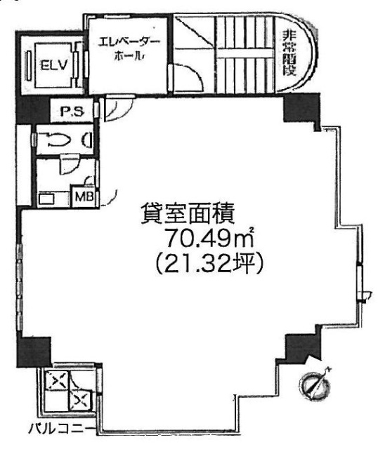 サンドー駒沢ビル2F 間取り図