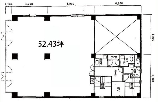 第一三須ビル4F 間取り図