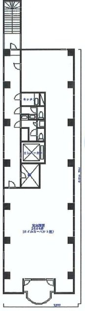 静屋(しずかや)ビル6F 間取り図