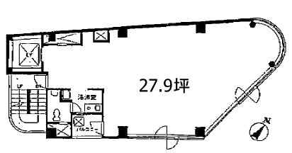 新宿ダイカンプラザビジネスタワー5F 間取り図