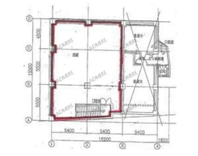 北千住横山ビル2F 間取り図