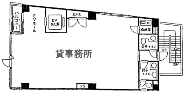 マツラビル6F 間取り図