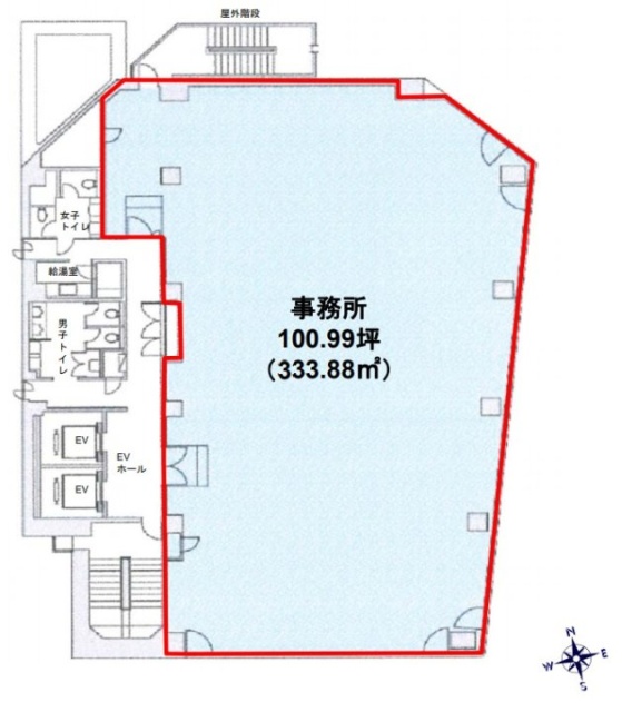 第一びる西館3F 間取り図