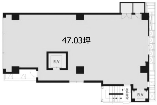 JPR銀座並木通りビル6F 間取り図