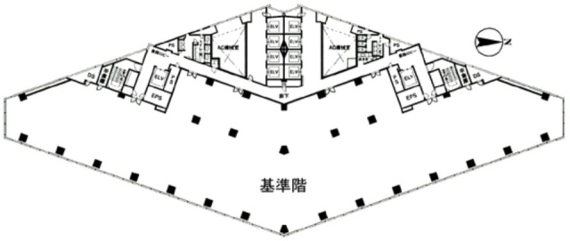 西新宿プライムスクエア1309 間取り図