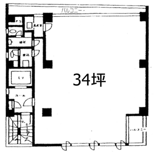 中野第3ビル2F 間取り図