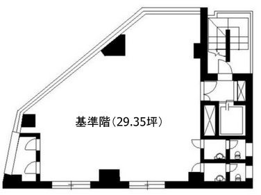 サン栄ビル6F 間取り図