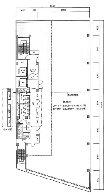 日本橋本町1丁目ビル8F 間取り図