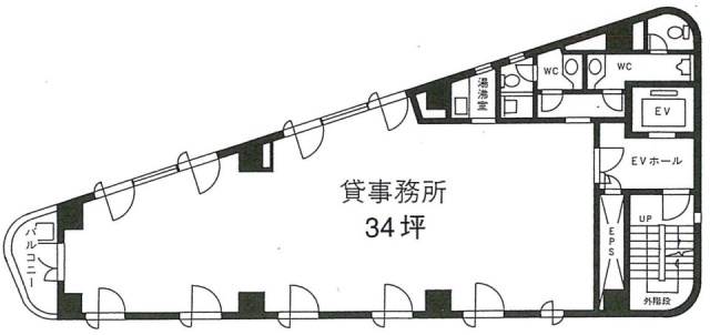 駿河台スカイビル4F 間取り図