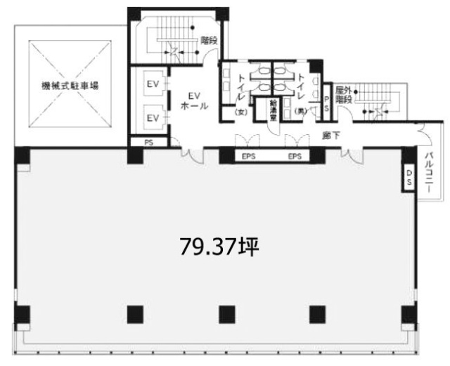 KDX池袋ウエストビル5F 間取り図