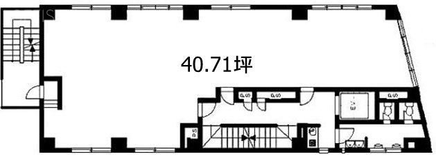 河上ビル6F 間取り図