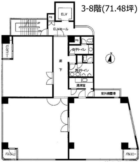 リーラ乃木坂12F 間取り図