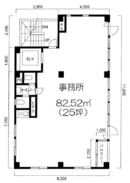 高梨ビル5F 間取り図