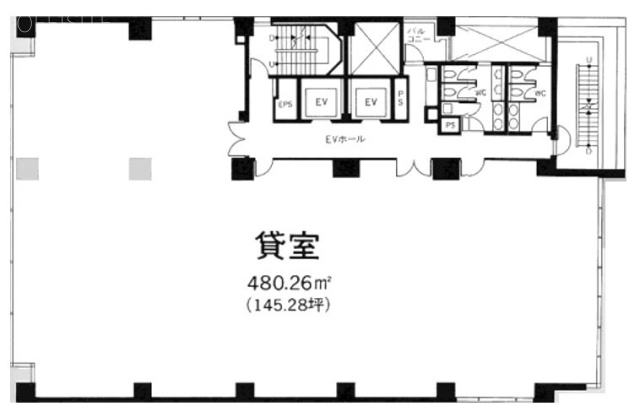 住友不動産青山ビル南館3F 間取り図