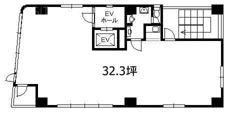 六甲第2ビル6F 間取り図