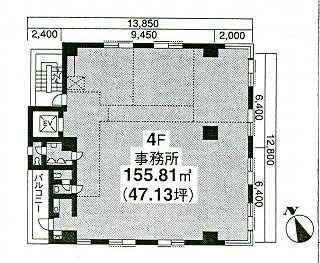 中野ビル7F 間取り図