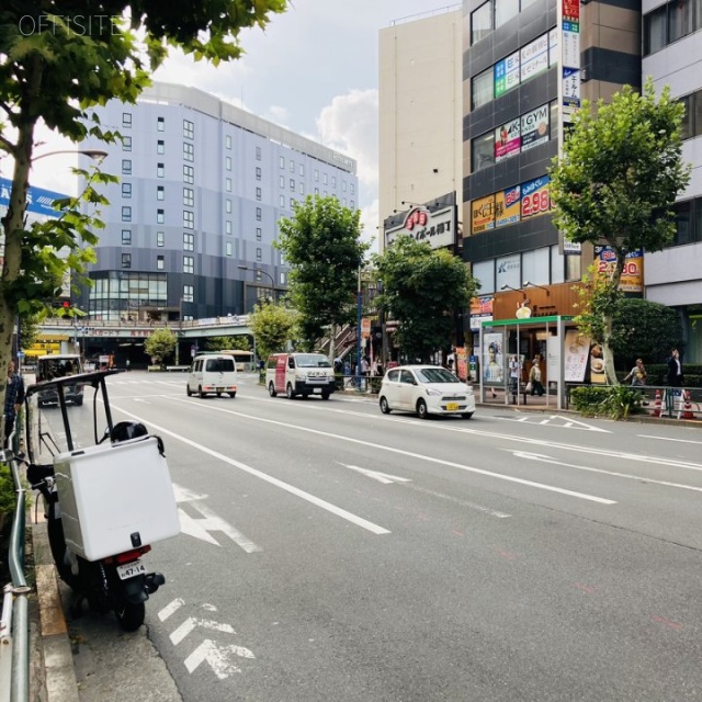 五反田ハタビル ビル前面道路