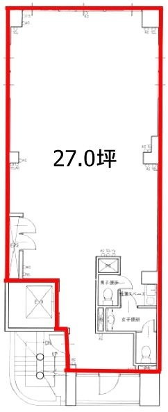 YKS黒田ビル5F 間取り図
