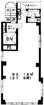巌松堂(がんしょうどう)ビル6F 間取り図
