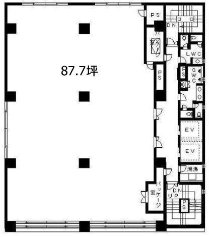 大下ビル6F 間取り図