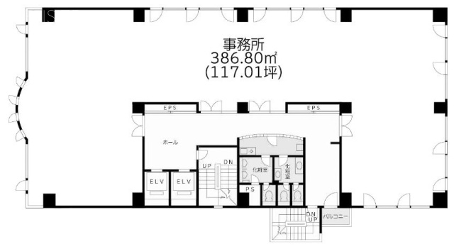 西新宿KNビル7F 間取り図