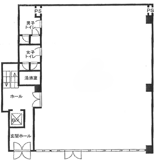 染矢グロービル5F 間取り図