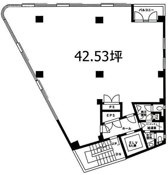 新宿北斗ビル6F 間取り図