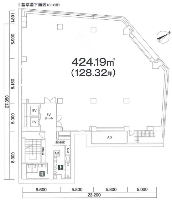 住友五反田ビル7F 間取り図