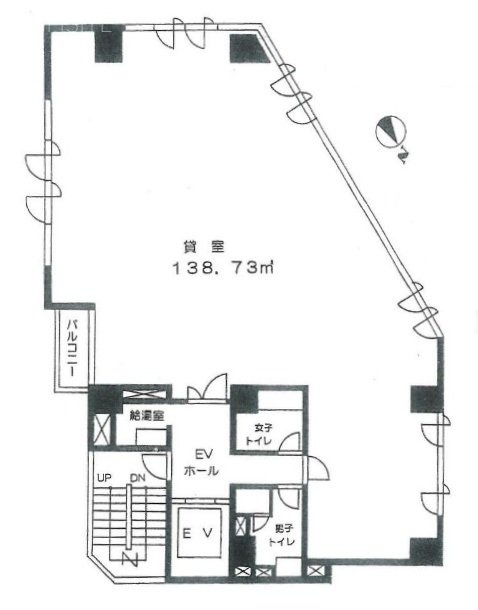 渡辺ビル6F 間取り図
