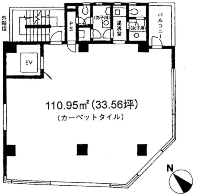 南池袋山本ビル3F 間取り図