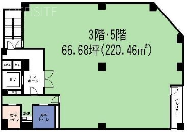 エムアンドエム1ビル5F 間取り図