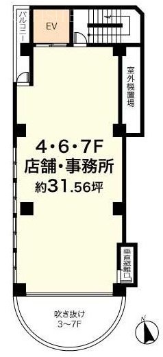 TKBビル4F 間取り図