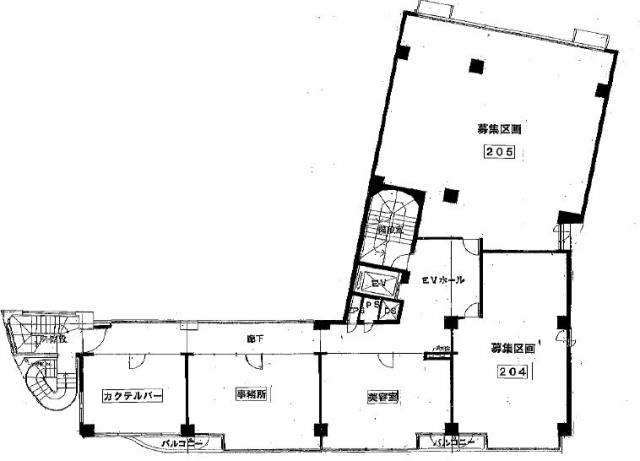 プラザ西新宿611 間取り図