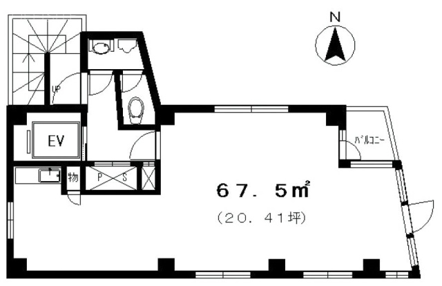 リーベン滑川ビル4F 間取り図