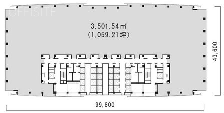 汐留ビル21F 間取り図