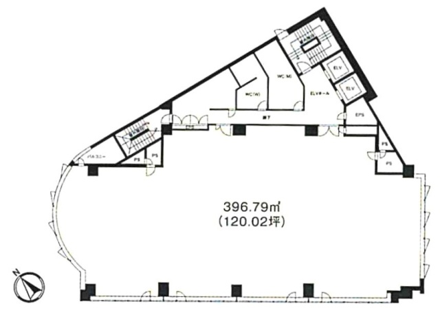 JPRクレスト竹橋ビル3F 間取り図