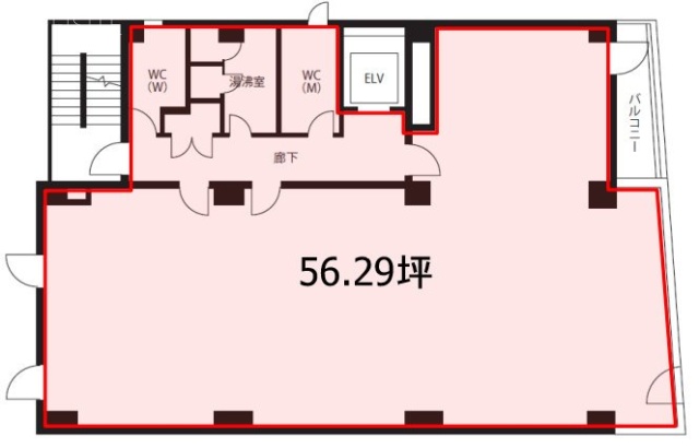 BABAビル6F 間取り図