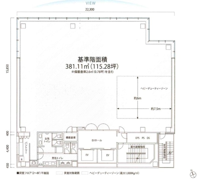 PMO芝公園6F 間取り図