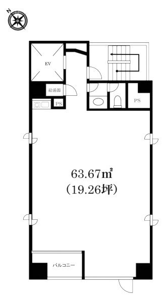三ツ田ビル5F 間取り図