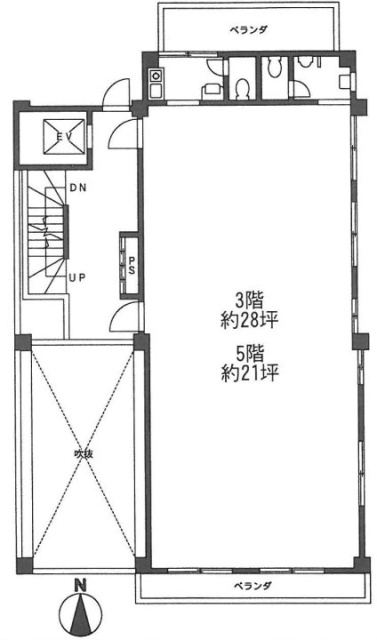 エイトビル6F 間取り図