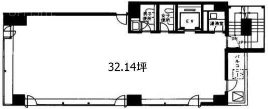 中西ビル3F 間取り図