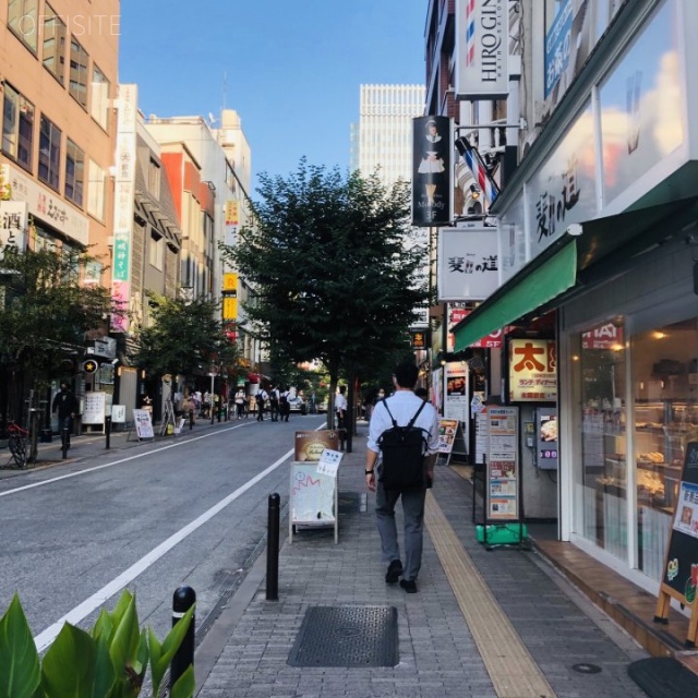 叶ビル ビル前面道路