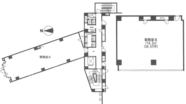 M&Cビル5F 間取り図