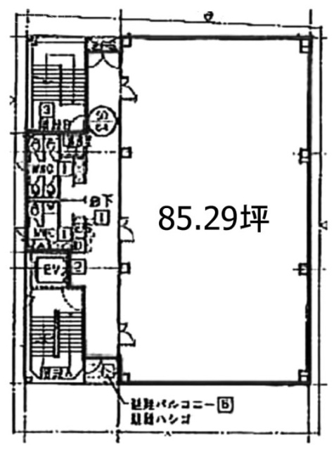 井門西蒲田第二ビル4F 間取り図