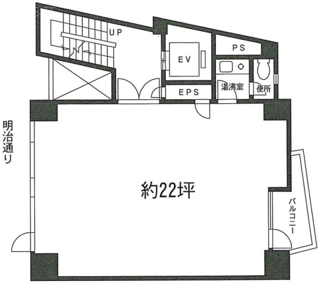 落合原宿ビル9F 間取り図