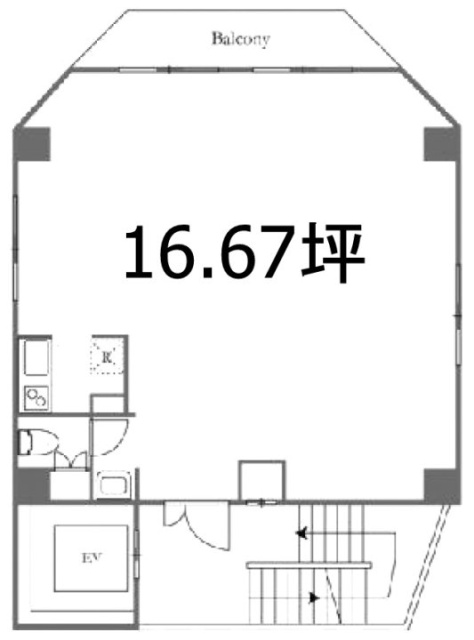 VORT神保町Ⅲ5F 間取り図