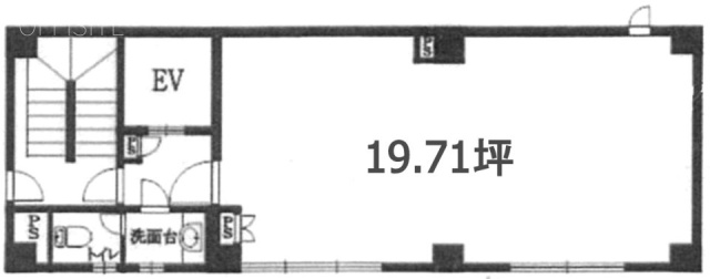 西山興業九段南ビル1F 間取り図