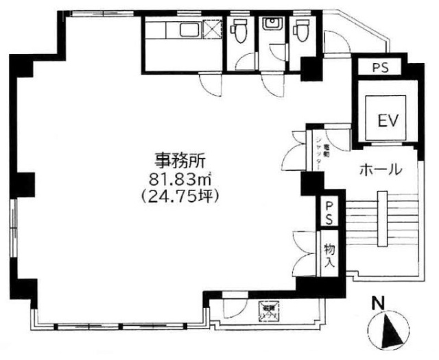 中村ビル4F 間取り図