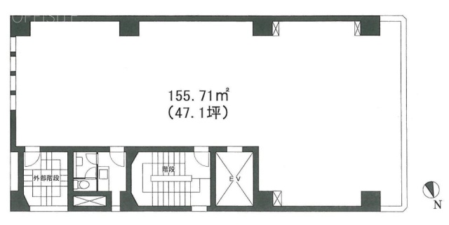岩田屋ビル6F 間取り図